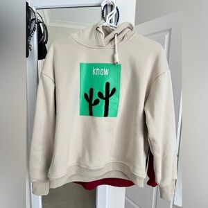 Off White Fleece Hoodie M